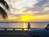 Sunset with '50s car.  Photo: Linda Williams