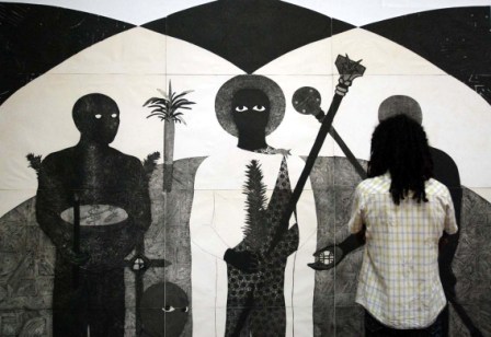 The work of the late Belkis Ayon. Photo: Caridad The work of the late Belkis Ayon. Photo: Caridad