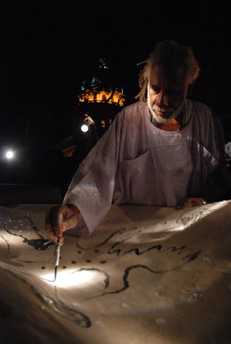 Cuban Artist Manuel Mendive during this year’s Havana Biennale. Cuban Artist Manuel Mendive during this year’s Havana Biennale.