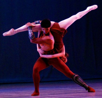 Carlos Acosta dancing fragments from Spartacus in Havana at the opening of the 30th Havana Film Festival last December