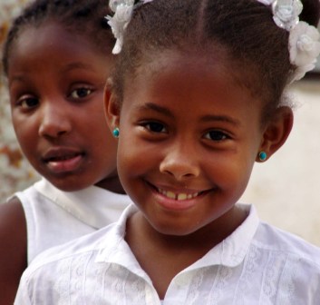 Niñas cubanas.  Foto: Caridad