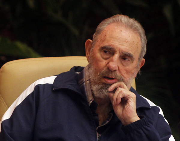Fidel Castro en el VI Congreso del PCC. Foto: Jorge Luis Baños/IPS