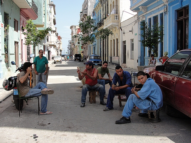 Una calle de La Habana.