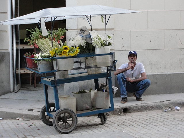 Havana Flower seller.