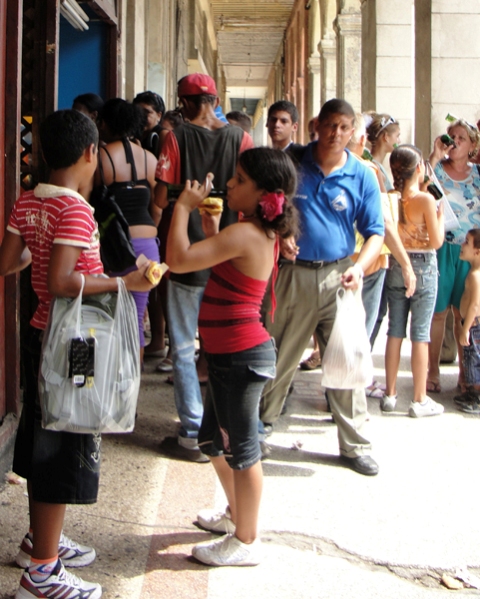 Una calle de La Habana.