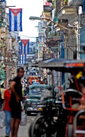Banderas cubanas. Foto: Caridad