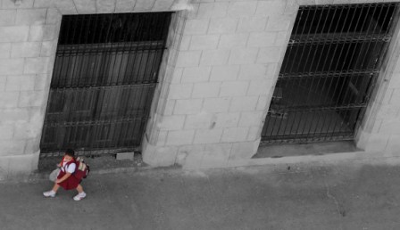 Estudiante en La Habana.  Foto: Caridad