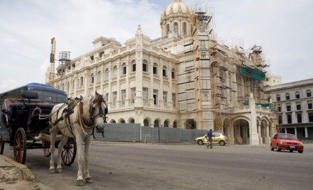 Havana's Museum of the Revolution under repair. Photo: Elio Delgado