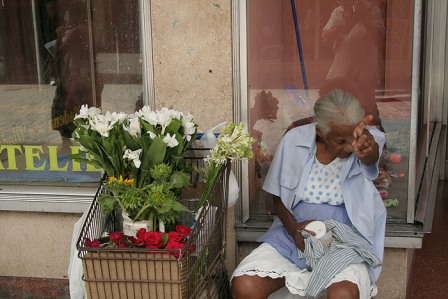 Vendedora de flores.