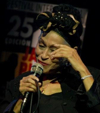 Omara Portuondo. Photo: Caridad Omara Portuondo. Photo: Caridad