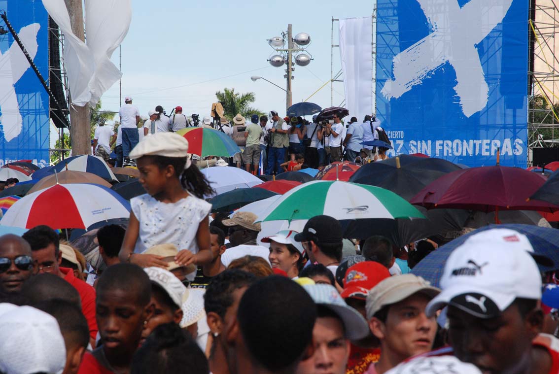 Peace without Borders Concert, Havana, Sept. 20, 2009.  Photo: Caridad 