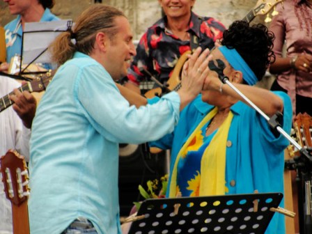 Leonid Agustin y Omara Portuondo Leonid Agustin and Omara Portuondo