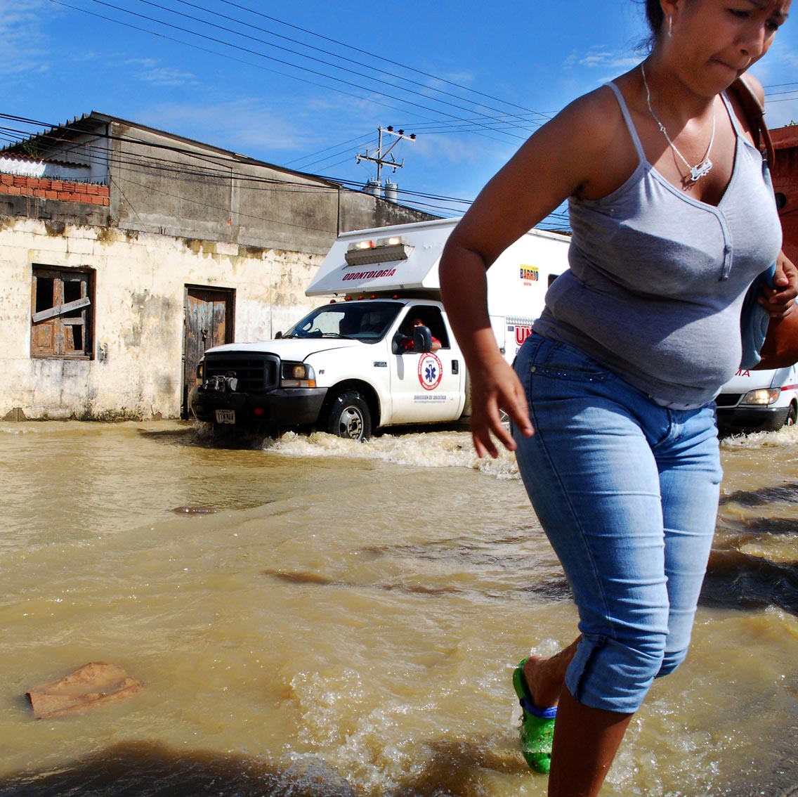 Deslaves e inundaciones en Venezuela.