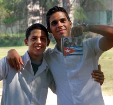 Estudiates cubanos. Foto: Caridad