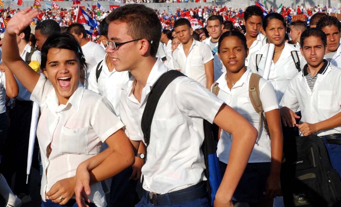 Students in Havana. Photo: Caridad