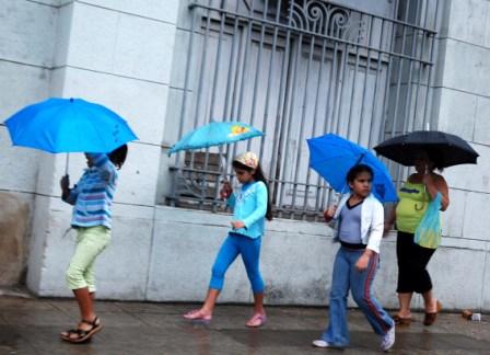 Dia de lluvia en La Habana.  Foto: Caridad