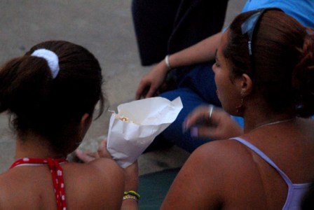 Open air live screening of the Royal Ballet with Carlos Acosta on the steps of Havana’s Capitolio Building.