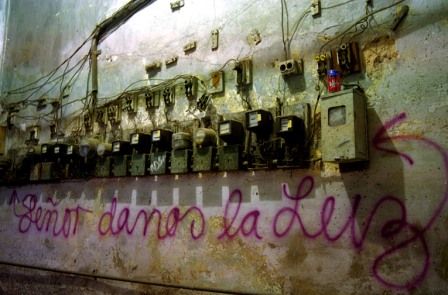 Graffiti Against  Blackouts.  Photo by AngelYu