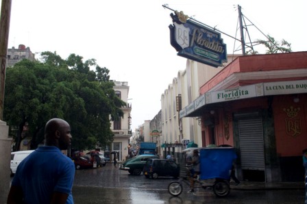 Dia lluvioso en La Habana Vieja.