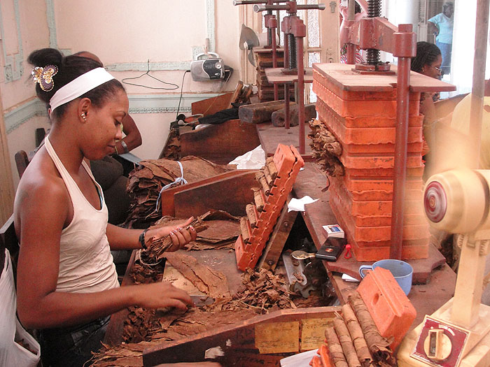 Worker in Cigar Factory. Photo: Elio Delgado
