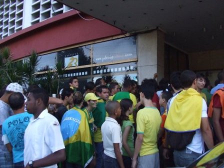 Los partidos fueron proyectados en cines de La Habana.