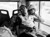 Napping on the bus.  Photo: Sergio Leyva