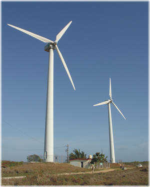 Wind farm on the isle of Turiguano situated off the central northern coast of Cuba Wind farm on the isle of Turiguano situated off the central northern coast of Cuba