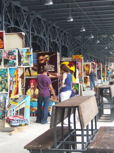 El nuevo local de la feria de artesania.