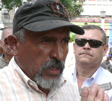 Juan Barahona, un lider de la resistencia al golpe.  Foto: Giorgio Trucchi, rel-UITA