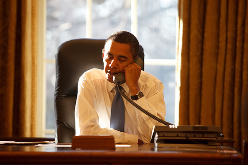 Obama en la Casa Blanca.  