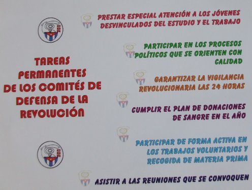Allí se nos avisa cuáles deben ser nuestras tareas como cederistas.