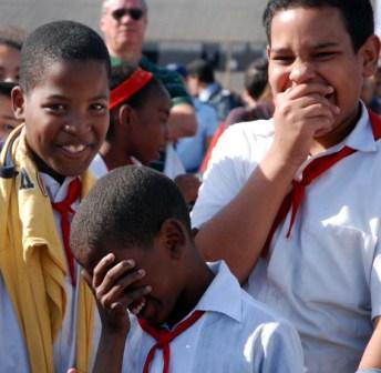 Escolares cubanos, Foto: Caridad Cuban grade school kids. Photo: Caridad