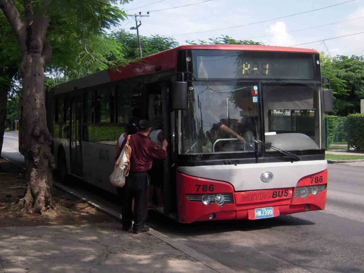 Los buses de la linea-P tienen instalados un systema GPS.