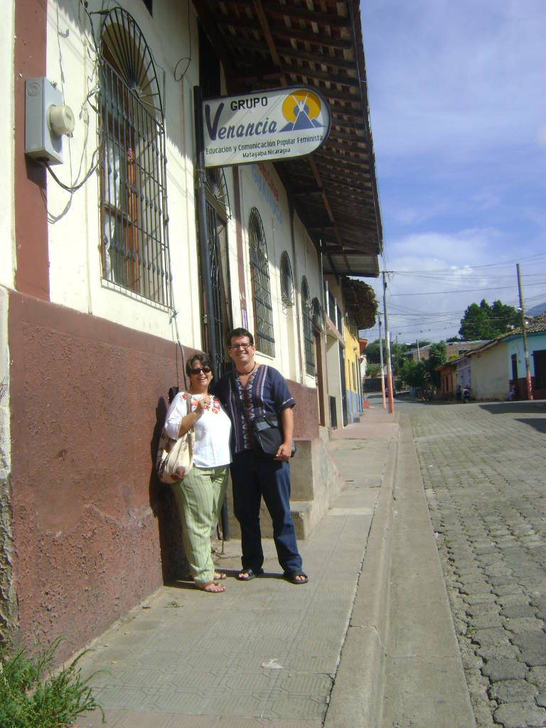 Con Geni Gomez integrante del Grupo Venancia.