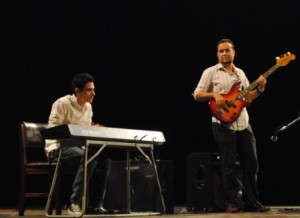 Leonardo Fabian Gil, izquierda, en JoJazz 2010