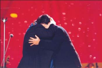 Augusto con Pavarotti Augusto con Pavarotti