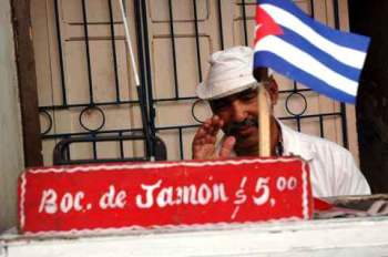 Cuentapropista en Santiago de Cuba.