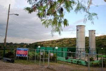 La planta de biogas en el vertedero de Calle 100. La planta de biogas en el vertedero de Calle 100.