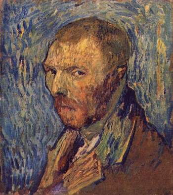 Auto retrato por Vincent van Gogh. Foto: wikimedia.commons