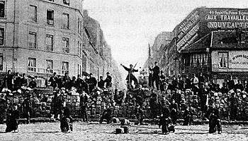 Barricada. La Comuna de Paris. 18 de marzo, 1871.