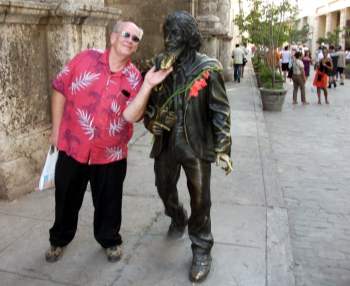 Michael Landis en La Habana Vieja.