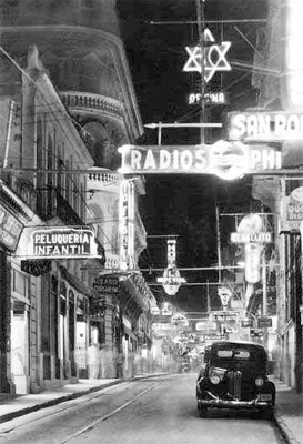 Calle Enrramadas de noche. 1952