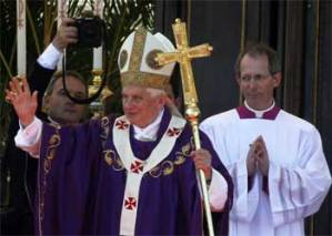 Pope Benedict XVI at Revolution Square in Havana.