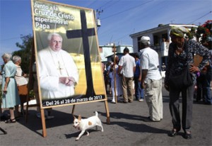 El gobierno hizo un gran esfuerzo para promover la visita del Papa a Cuba.