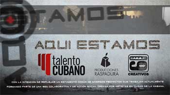 Cartel del documental Aqui Estamos.