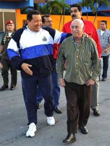 Hugo Chávez y José Ramón Machado. Foto: granma.cu