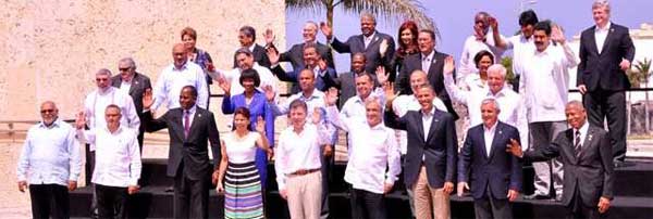 Foto oficial de la Cumbre de las Americas 2012.
