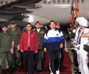 Hugo Chávez regresó anoche a Venezuela. foto: cubadebate.cu