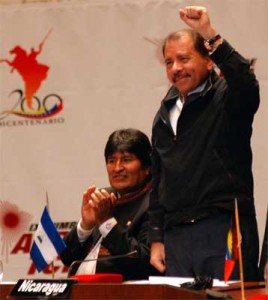 Evo Morales and Daniel Ortega.