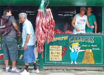 Food vendors in Cuba